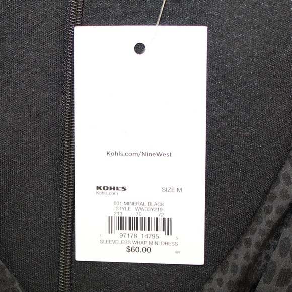 Nine West black snake print dress (women’s M) (NWT) - Picture 9 of 10